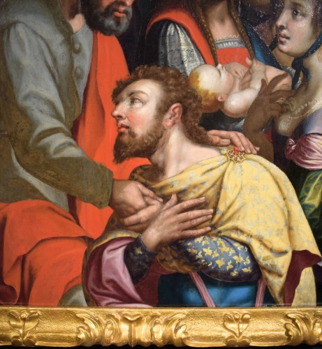 Antiquités - Saint Peter and the Centurion -attributed to  Pieter Aertsen (1508-1575).